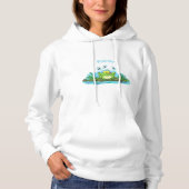Niedlicher Froschfrosch Cartoon Hoodie (Vorderseite)
