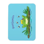 Niedlicher Froschfrosch Cartoon Magnet (Vertikal)