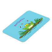 Niedlicher Froschfrosch Cartoon Magnet (Linke Seite)