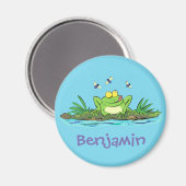 Niedlicher Froschfrosch Cartoon Magnet (Vorderseite/Rückseite)