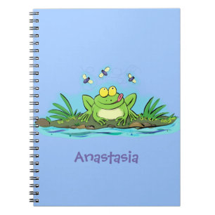 Niedlicher Froschfrosch Cartoon Notizblock