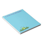 Niedlicher Froschfrosch Cartoon Notizblock (angewinkelt)