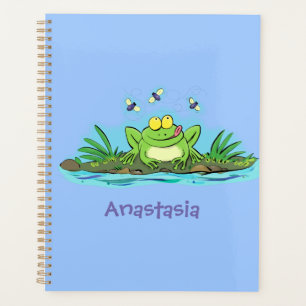 Niedlicher Froschfrosch Cartoon Planer