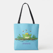 Niedlicher Froschfrosch Cartoon Tasche (Rückseite)