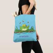 Niedlicher Froschfrosch Cartoon Tasche (Von Nahem)