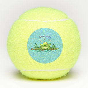 Niedlicher Froschfrosch Cartoon Tennisbälle