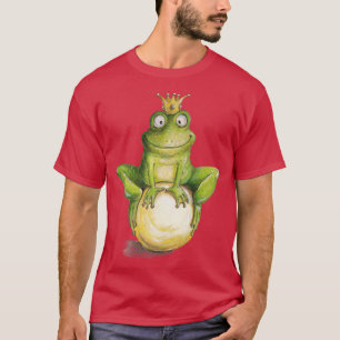 niedlicher Froschkern, weibliche Herren T-Shirt