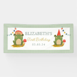 Niedlicher Froschpilz Banner