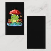 Niedlicher Froschpilz-Hut-Schmetterling Visitenkarte (Vorne/Hinten)