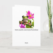 Niedlicher Froschpuff Toad zum Geburtstag Karte (Rückseite)