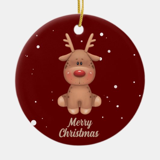 niedlicher Froschrei Keramik Ornament (Vorne)