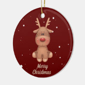 niedlicher Froschrei Keramik Ornament (Links)