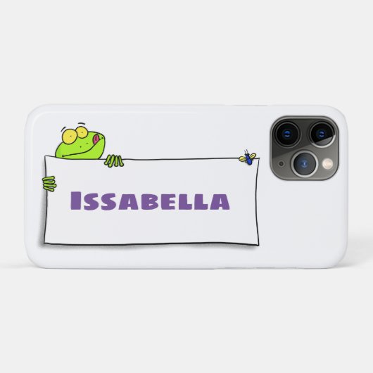 Niedlicher Froschsigne Cartoon Abbildung Case-Mate iPhone Hülle (Rückseite (Horizontal))