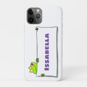 Niedlicher Froschsigne Cartoon Abbildung Case-Mate iPhone Hülle (Rückseite)