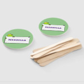 Niedlicher Froschsigne Cartoon Abbildung Fächer (Non-assembled)