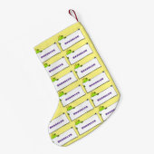 Niedlicher Froschsigne Cartoon Abbildung Kleiner Weihnachtsstrumpf (Rückseite (Hängend))