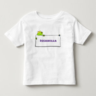 Niedlicher Froschsigne Cartoon Abbildung Kleinkind T-shirt