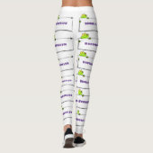 Niedlicher Froschsigne Cartoon Abbildung Leggings (Rückseite)