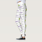 Niedlicher Froschsigne Cartoon Abbildung Leggings (Links)