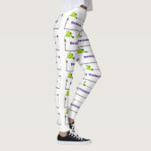 Niedlicher Froschsigne Cartoon Abbildung Leggings (Rechts)