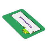 Niedlicher Froschsigne Cartoon Abbildung Magnet (Rechte Seite)