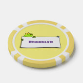 Niedlicher Froschsigne Cartoon Abbildung Pokerchips (Einzeln)