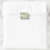 Niedlicher Froschsticker Quadratischer Aufkleber (Tasche)
