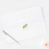 Niedlicher Froschsticker Runder Aufkleber (Umschlag)