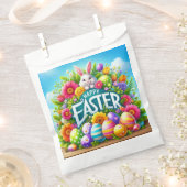 Niedlicher Frühjahr/Osterhase mit Ei Geschenktütchen (Ausgeschnitten)