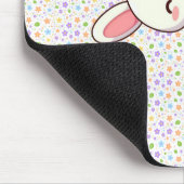 Niedlicher Frühjahr/Osterhase mit Ei Mousepad (Ecke)