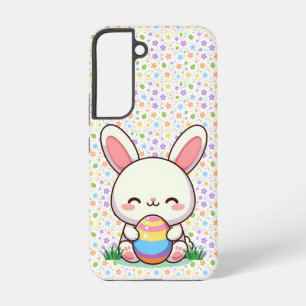 Niedlicher Frühjahr/Osterhase mit Ei Samsung Galaxy Hülle
