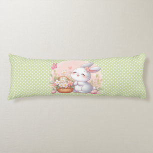 Niedlicher Frühjahr/Osterhase mit Ei Seitenschläferkissen