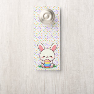 Niedlicher Frühjahr/Osterhase mit Ei Türanhänger