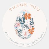 Niedlicher Frühling blüht Bliss Baby's Osterbaby Runder Aufkleber (Vorderseite)