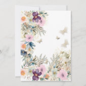 Niedlicher Frühling Butterfly boho blumensüß 16 Einladung (Rückseite)