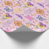 Niedlicher Frühling Geschenkpapier (Ecke)