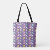 Niedlicher Frühling Ostern Bunny Floral Muster Ei Tasche (Rückseite)