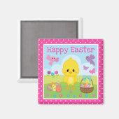 Niedlicher Frühling Ostern Kiche und Schokolade Ei Magnet (Vorderseite/Rückseite)