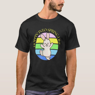 Niedlicher Frühlingserlebnis Ostern Kaninchen Spri T-Shirt