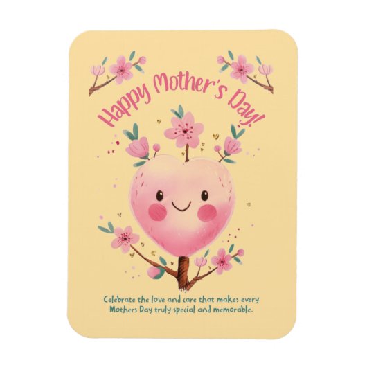 Niedlicher Frühlingsfest Muttertag Magnet (Vertikal)