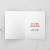 Niedlicher Frühlingshähnchen Geburtstagskarte Feiertagskarte (Innenseite)