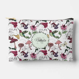 Niedlicher Frühlingshof Hummingbird Floral Makeup Zubehörtasche