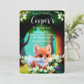 Niedlicher Fuchs, der Waldtiere zeichne, Waldfreun (Stehend Vorderseite)