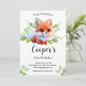 Niedlicher Fuchs, der Waldtiere zeichne, Waldfreun (Stehend Vorderseite)