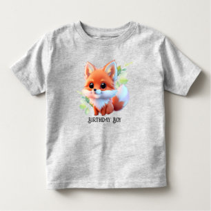 Niedlicher Fuchs, der Waldtiere zeichne, Waldfreun Kleinkind T-shirt