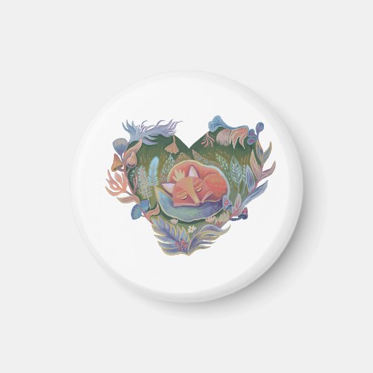 Niedlicher Fuchs des Earth Day Magnet (Vorne)