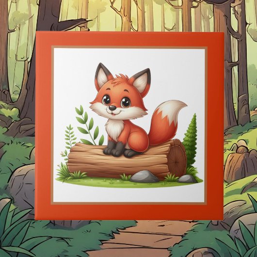 Niedlicher Fuchs Fliese