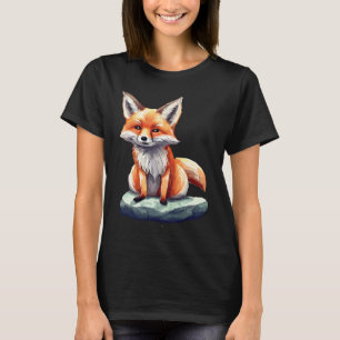 Niedlicher Fuchs für Damen Frauenfoxen Liebhaber v T-Shirt