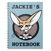 NIEDLICHER FUCHS-GRAFISCHES GEWUNDENES NOTIZBUCH NOTIZBLOCK (Vorderseite)