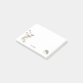 Niedlicher Fuchs-Igel-Beitrag, den er anmerkt Post-it Klebezettel (angewinkelt)